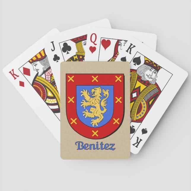 Benitez Heraldic Shield Casinokort (Baksidan)