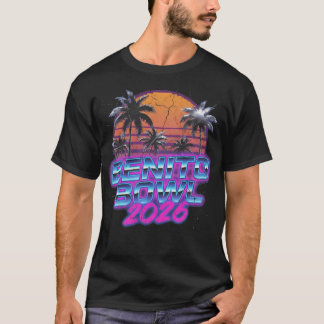 Benito Bowl 2026 Retro Synthwave Musik T-Shirt