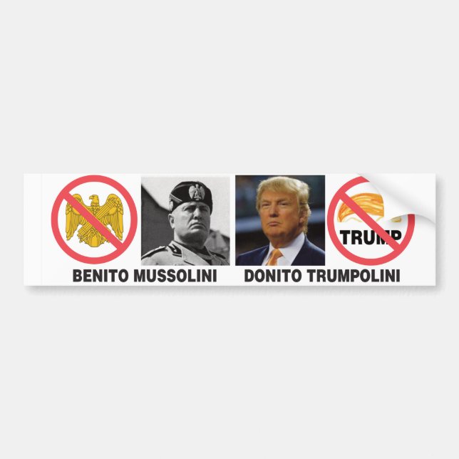 Benito Mussolini - Donito Trumpolini humper-kliste Bildekal (Framsidan)