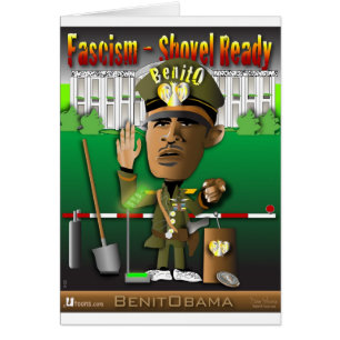 BenitObama-fascism Hälsningskort