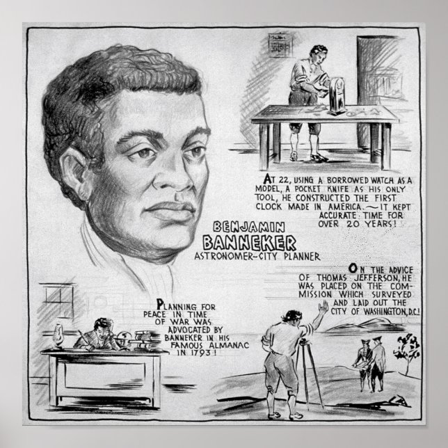Benjamin Banneker American Black Inventor Poster (Framsidan)