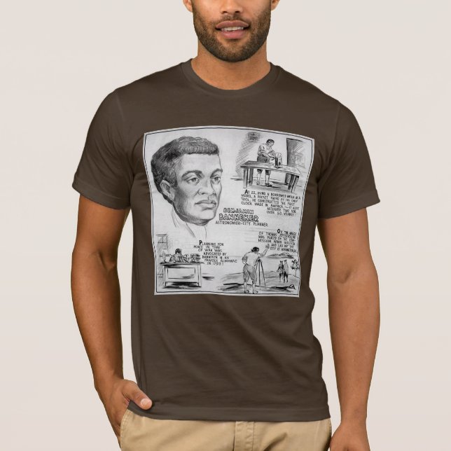 Benjamin Banneker American Black Inventor Sleevele T Shirt (Framsida)