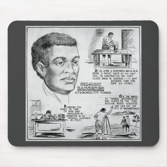 Benjamin Banneker Black American Scientist Musmatta (Framsidan)