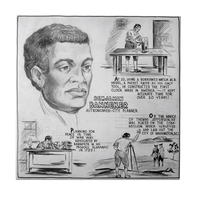 Benjamin Banneker: Black Scientist & Revolutionary Kakelplatta (Framsidan)