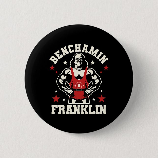 Benjamin Benchamin Franklin Bench Press Bodybuildi Knapp (Framsida)