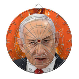 Benjamin "Bibi" Netanyahu Israels premiärminister Darttavla