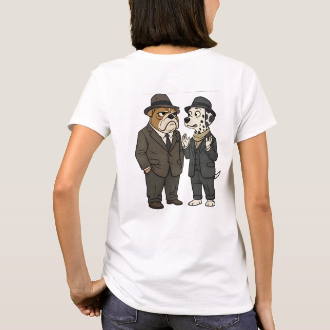 Benjamin button detective duo graphic T-shirt (Baksida)