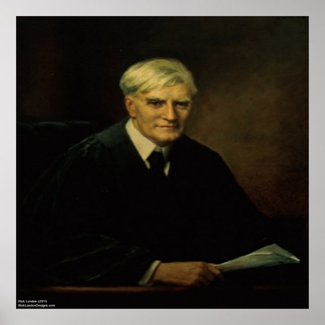 Benjamin Cardozo sittande på kontoret (inget citat Poster (Framsidan)