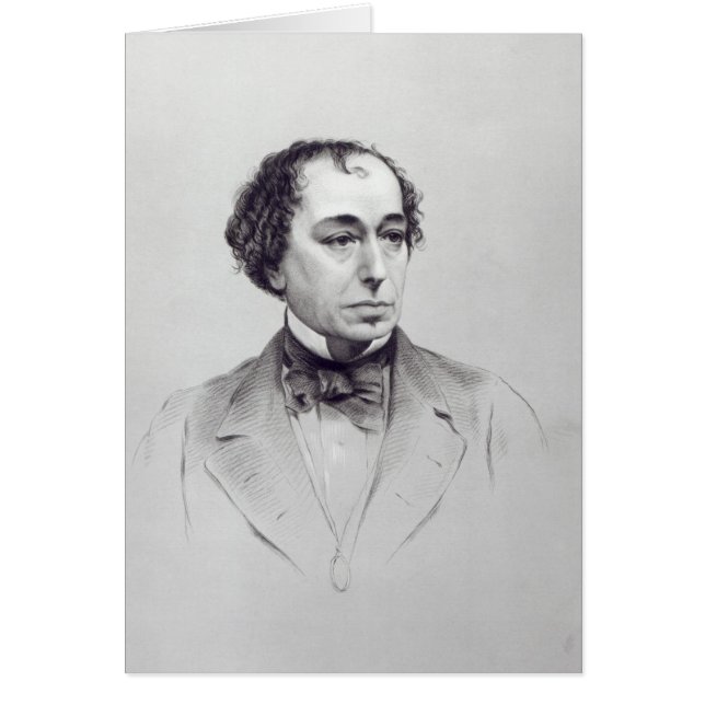 Benjamin Disraeli, 1:a Earl Beaconsfield Hälsningskort (Framsidan)