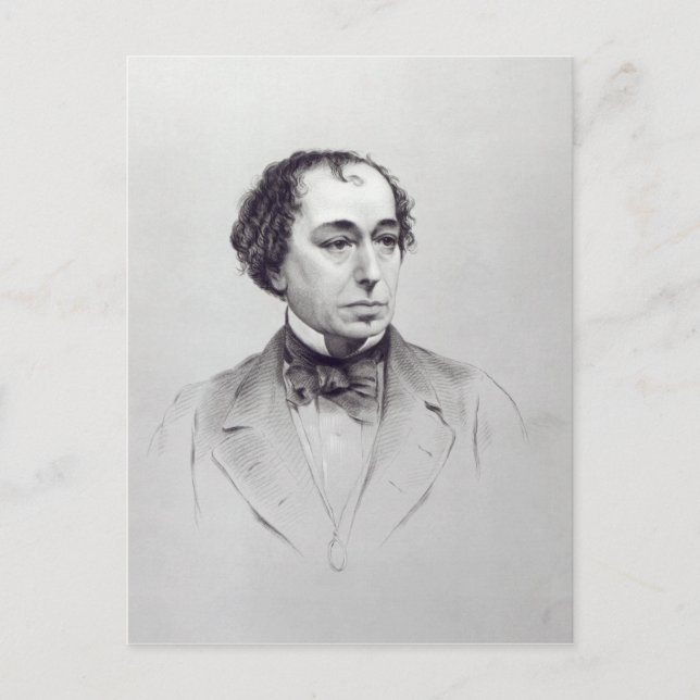 Benjamin Disraeli, 1:a Earl Beaconsfield Vykort (Framsida)