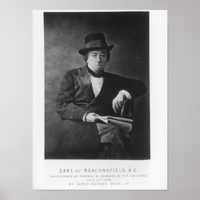 Benjamin Disraeli, 1:e Earl of Beaconsfield Poster (Framsidan)