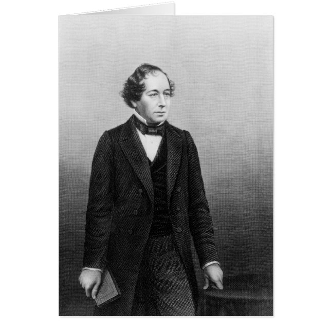 Benjamin Disraeli Hälsningskort (Framsidan)