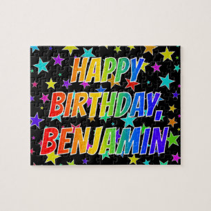 ’BENJAMIN’ First Namn, Roligt ’GRATTIS PÅ F Pussel