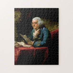 Benjamin Franklin - 1767 Målning av David Martin Pussel
