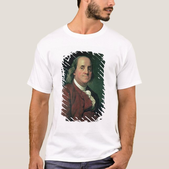 Benjamin Franklin 1782 Tee Shirt (Framsida)