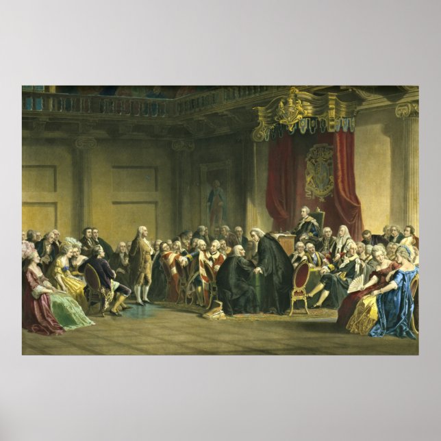 Benjamin Franklin 1868 Poster (Framsidan)