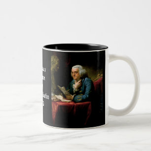 Benjamin Franklin - 1967 som målar vid David Två-Tonad Mugg