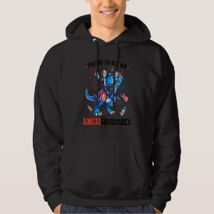 Benjamin Franklin 4:e juli Dino Boys Manar Americ Hoodie