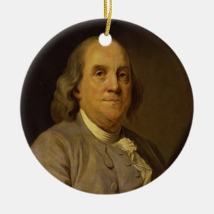 Benjamin Franklin av Joseph-Siffred Duplessis Julgransprydnad Keramik