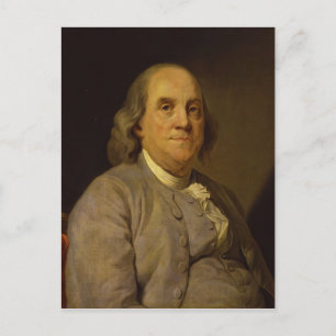 Benjamin Franklin av Joseph-Siffred Duplessis Vykort