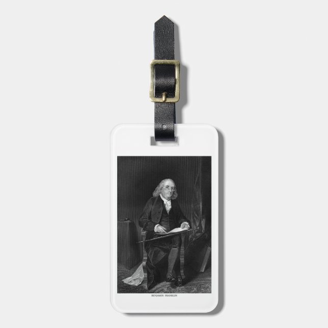 Benjamin Franklin Bagagebricka (Vertikal Framsida)