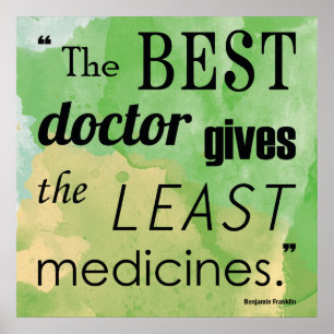 Benjamin Franklin Best Doktor Quote Series Poster