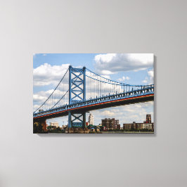 Benjamin Franklin Bridge, Philadelphia, PA Canvastryck