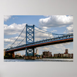 Benjamin Franklin Bridge, Philadelphia, PA Poster