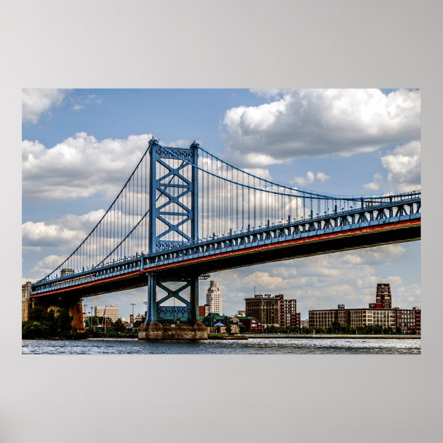 Benjamin Franklin Bridge, Philadelphia, PA Poster (Framsidan)