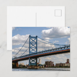 Benjamin Franklin Bridge, Philadelphia, PA Vykort