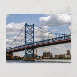 Benjamin Franklin Bridge, Philadelphia, PA Vykort