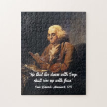 Benjamin Franklin-citat - Anpassa pussel