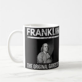 Benjamin Franklin citationsteckenmugg - original- Kaffemugg