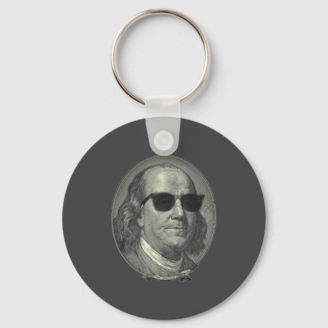 Benjamin Franklin Den Benjamin Det Handlar Om  Nyckelring (Framsida)