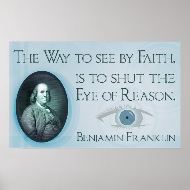 Benjamin Franklin | Faith and Reason Poster (Framsidan)
