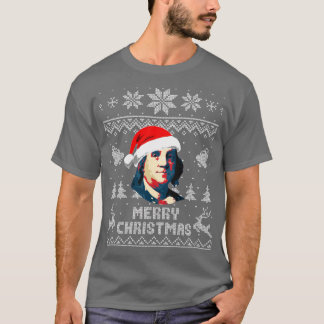 Benjamin Franklin God jul T Shirt