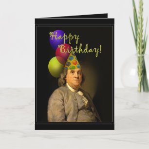 Benjamin Franklin Grattis på födelsedagen Kort