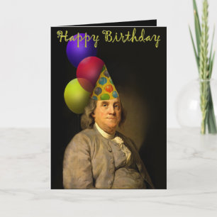 Benjamin Franklin Grattis på födelsedagen Kort