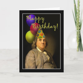 Benjamin Franklin Grattis på födelsedagen Kort