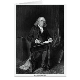 Benjamin Franklin Hälsningskort