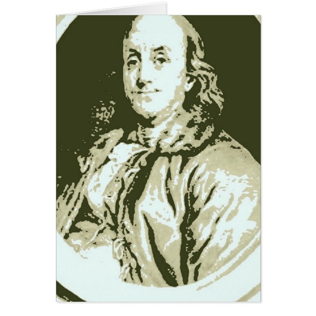 Benjamin Franklin Hälsningskort (Framsidan)