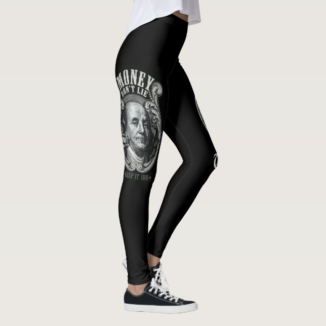 Benjamin Franklin hand plockade-design Leggings (Höger)