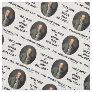 Benjamin Franklin har gjort bättre ifrån sig än vä Tyg