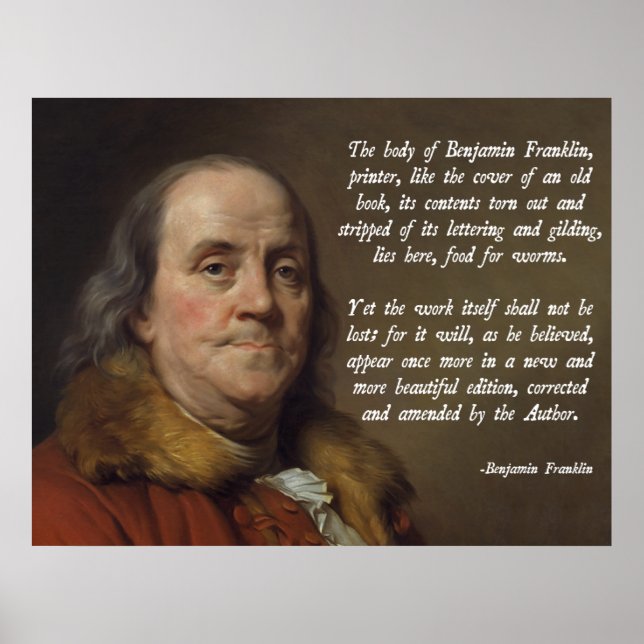 Benjamin Franklin Heaven Poster (Framsidan)