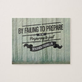 Benjamin Franklin inspirationsoffert "Förbered" Pussel