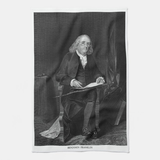 Benjamin Franklin Kökshandduk (Vertikal)