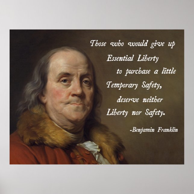 Benjamin Franklin Liberty Poster (Framsidan)