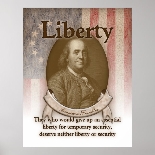 Benjamin Franklin - Liberty Poster (Framsidan)
