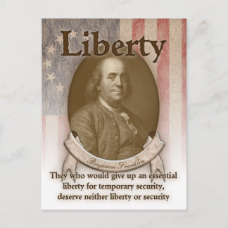 Benjamin Franklin - Liberty Vykort