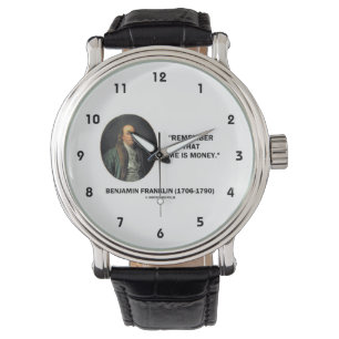 Benjamin Franklin minns att Time är Armbandsur
